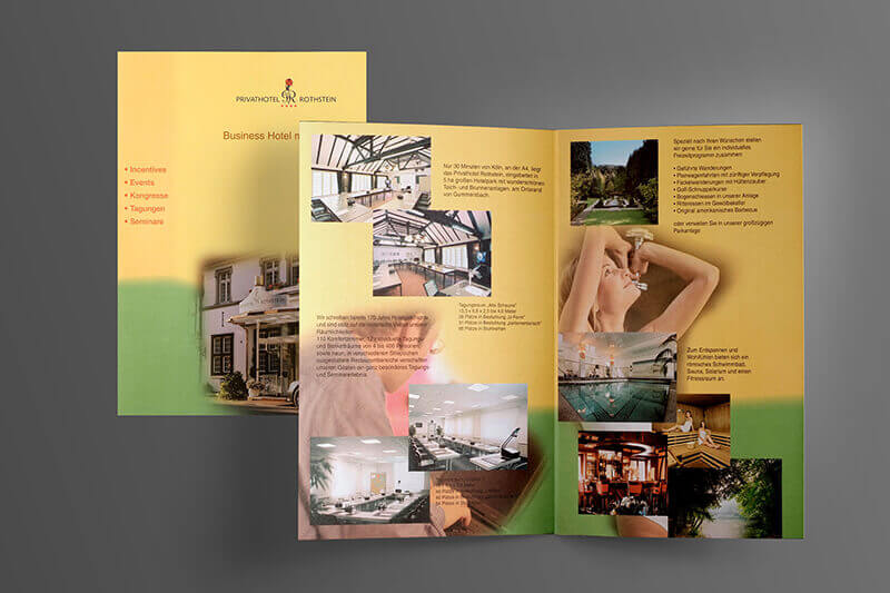 Prospekt, 4-seitig, 4-farbig. Grafikdesign für Printmedien von vom hofe foto/design aus Gummersbach (NRW)